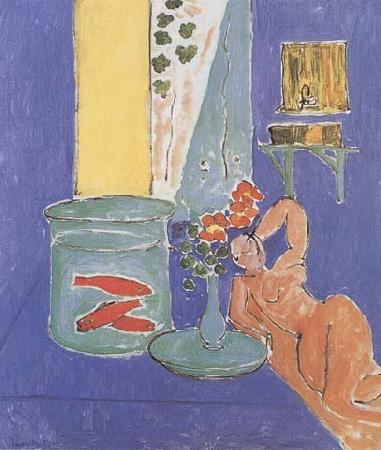 Henri Matisse Goldfish and Sculpture (mk35)